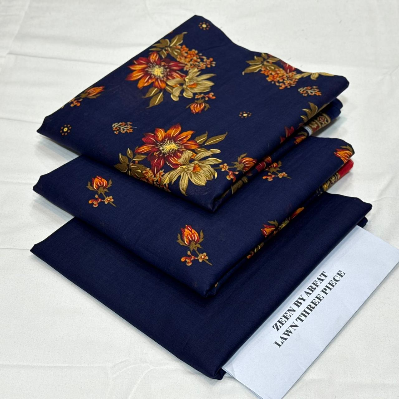 Zeen Printed Lawn Unstitched 3Piece D-20
