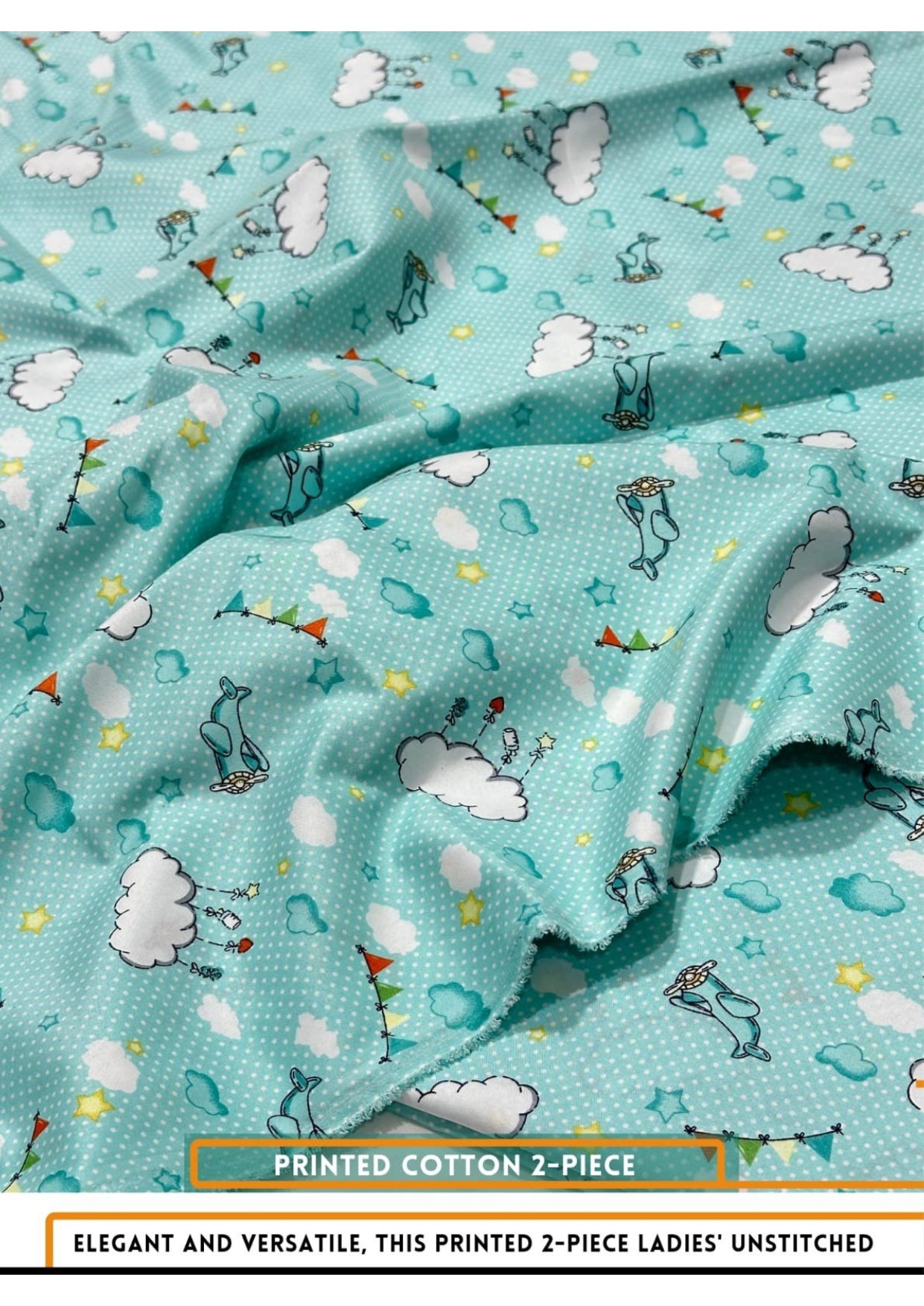 2 Piece Printed Cotton 60