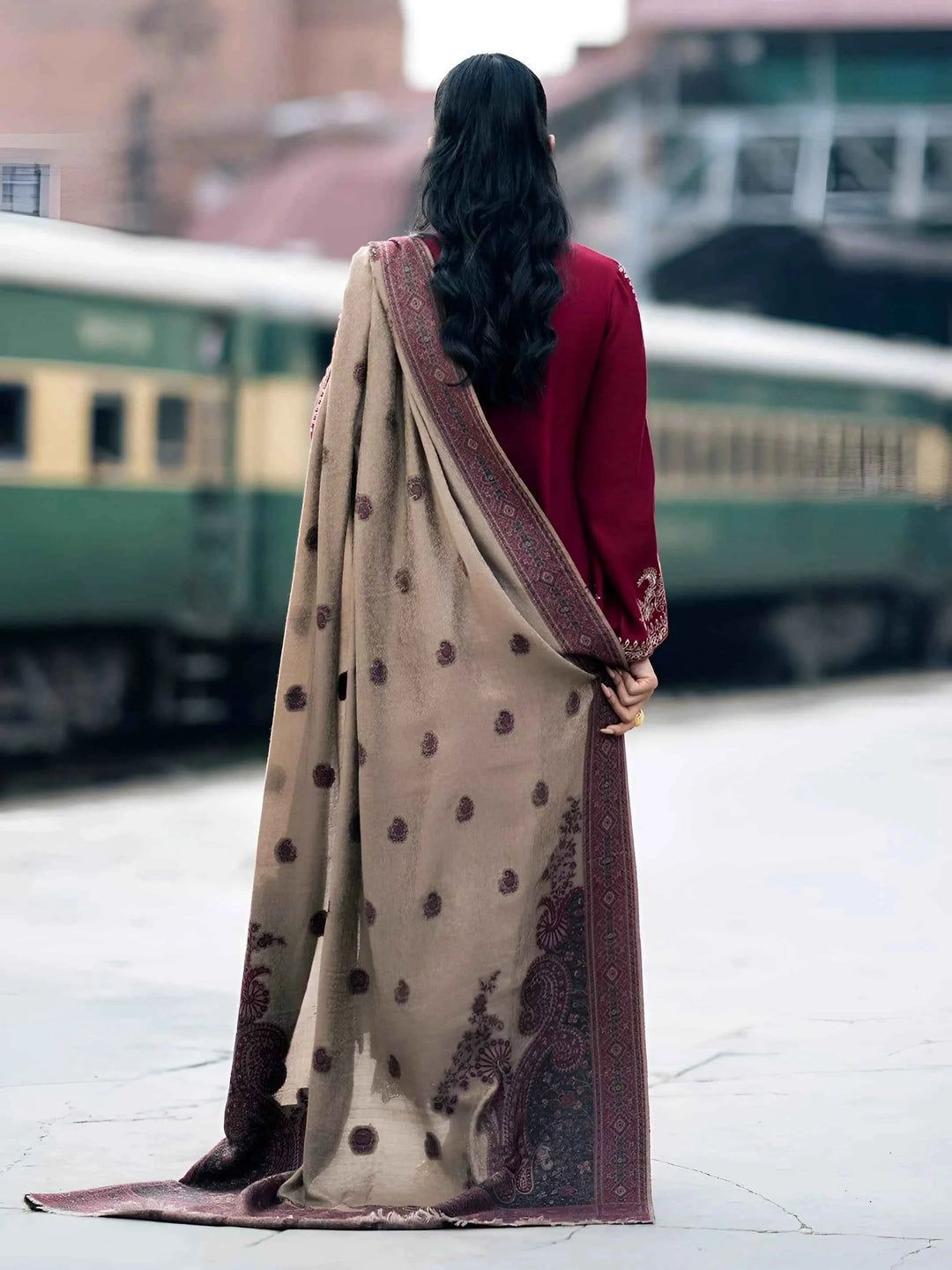 Dhanak 3Pc Embroidered Winter's Hot Collection