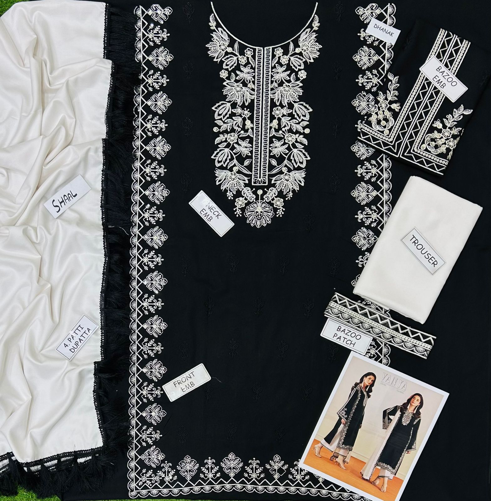 Vany 3PCS UNSTITCHED SUIT