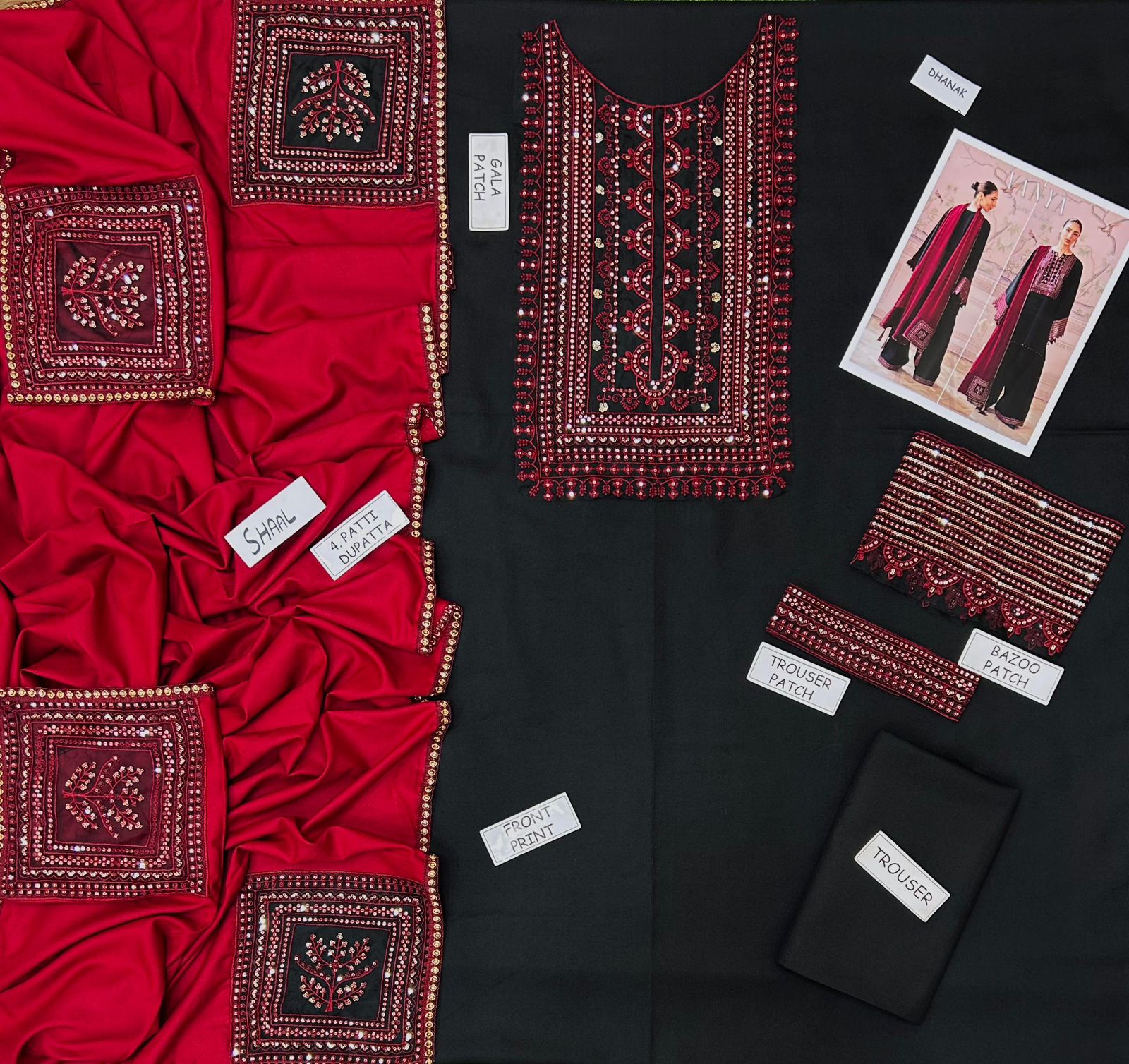 Vanya 3PCS UNSTITCHED SUIT