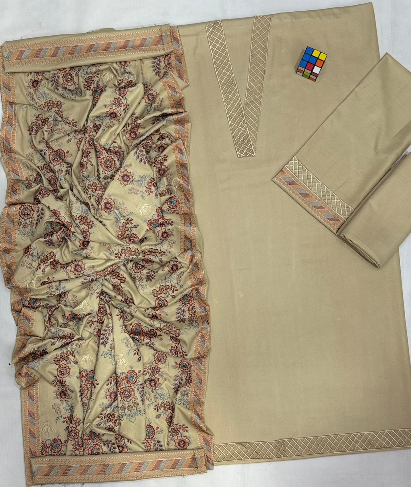 BAREEZE 5050  3-Piece Preimum Processed Dhanak