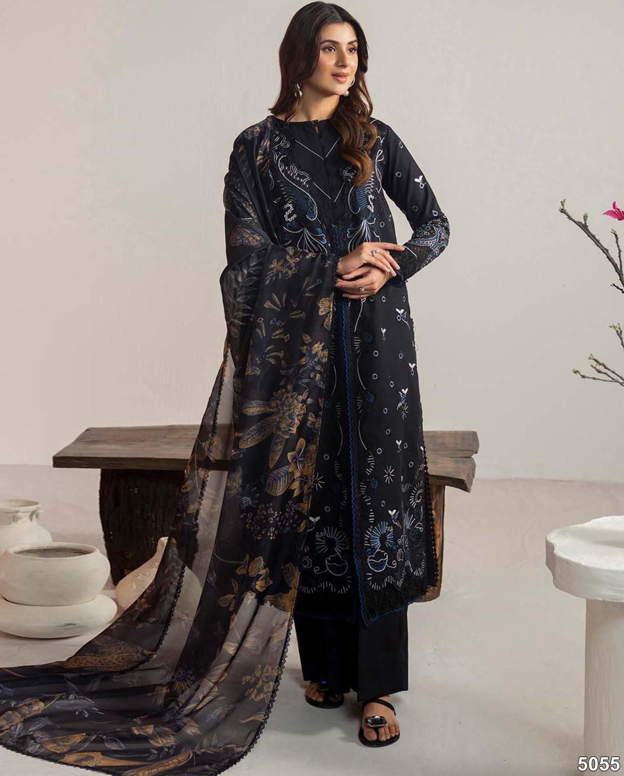 Neeshay 5055 Luxury Embroidered 3-Piece