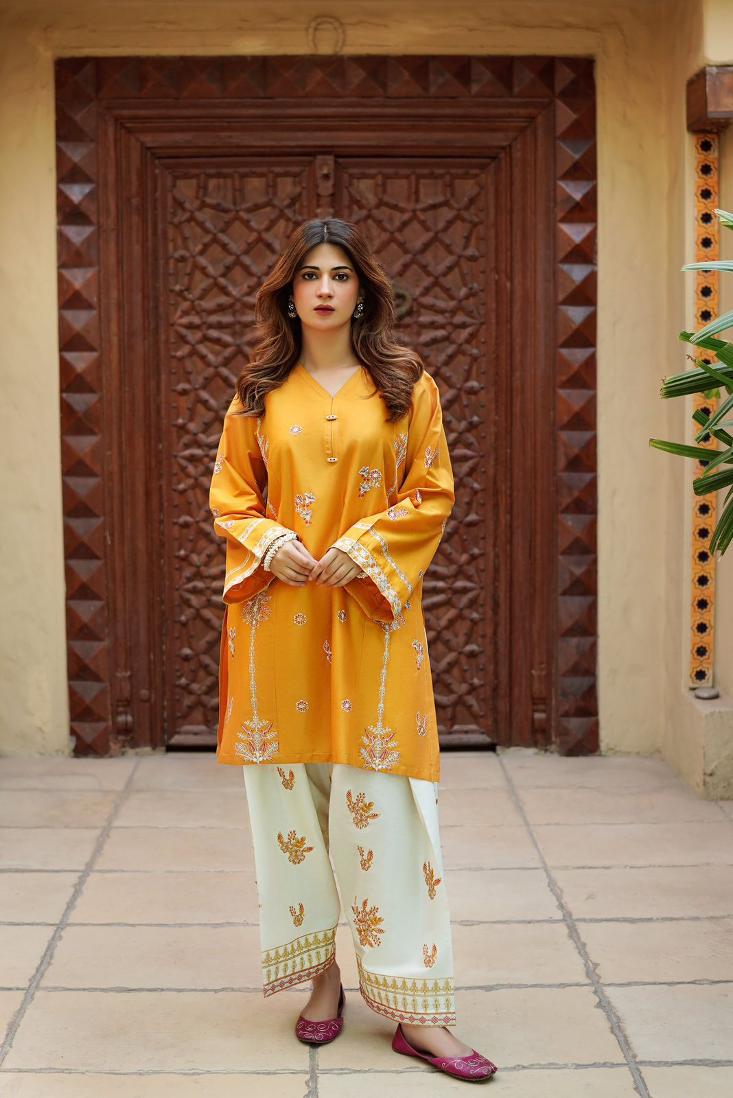 2Pc DHANAK Embroidered 17