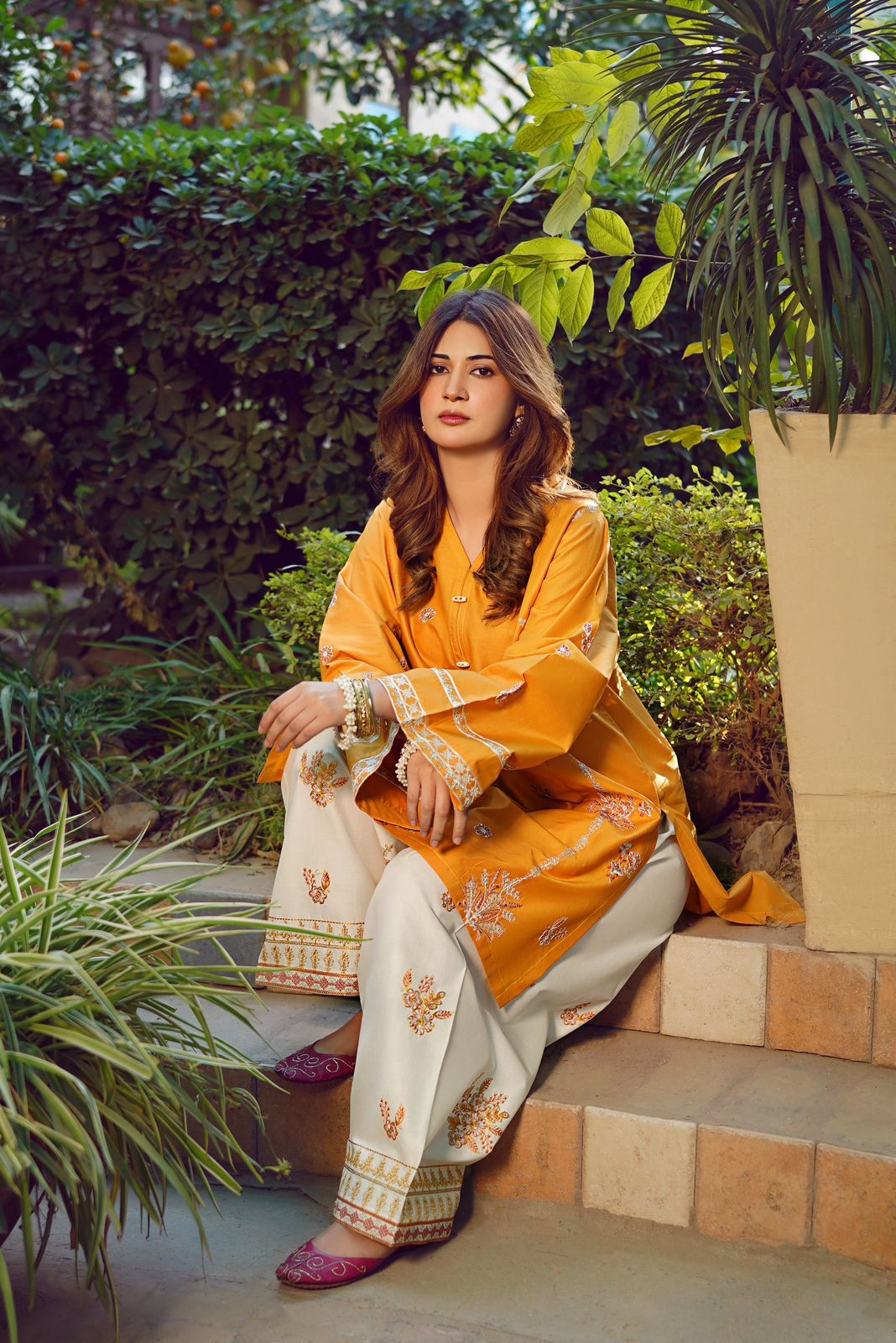 2Pc DHANAK Embroidered 17