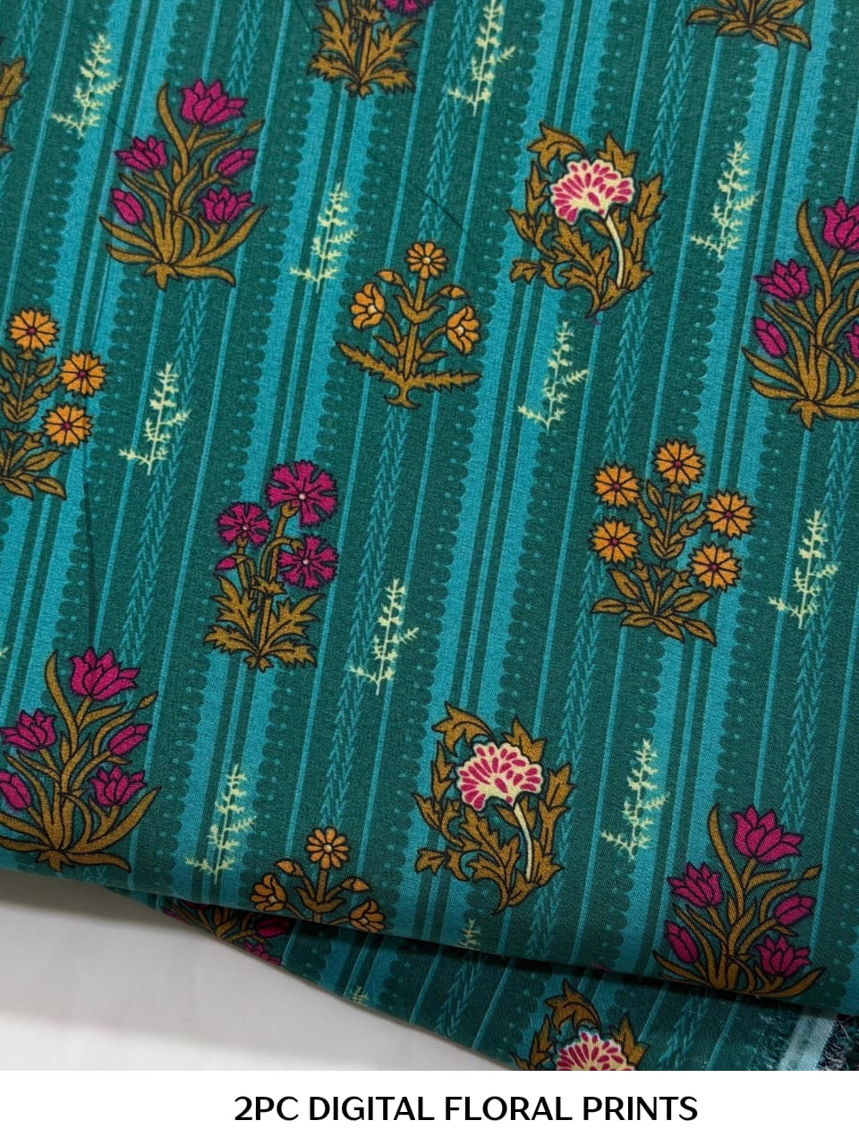 Floral Printed Cotton 2Piece D-045