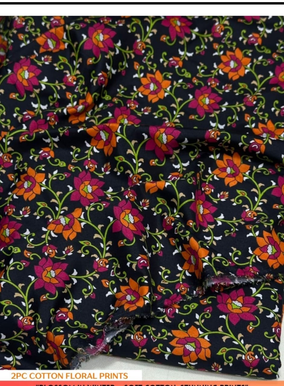 Floral Printed Cotton 2Piece D-021