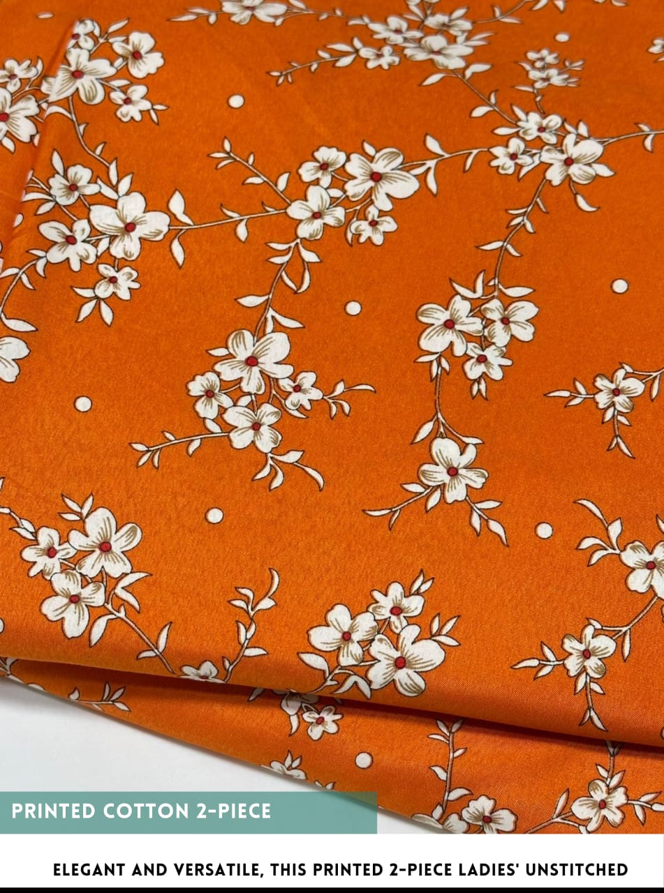 Floral Printed Cotton 2Piece D-010