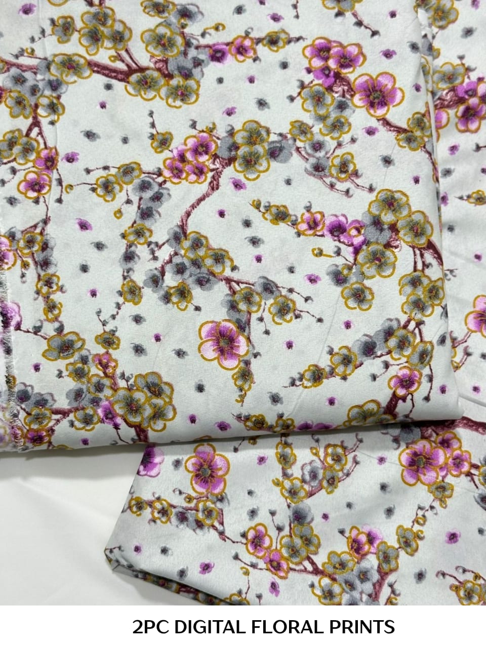 Floral Printed Cotton 2Piece D-008