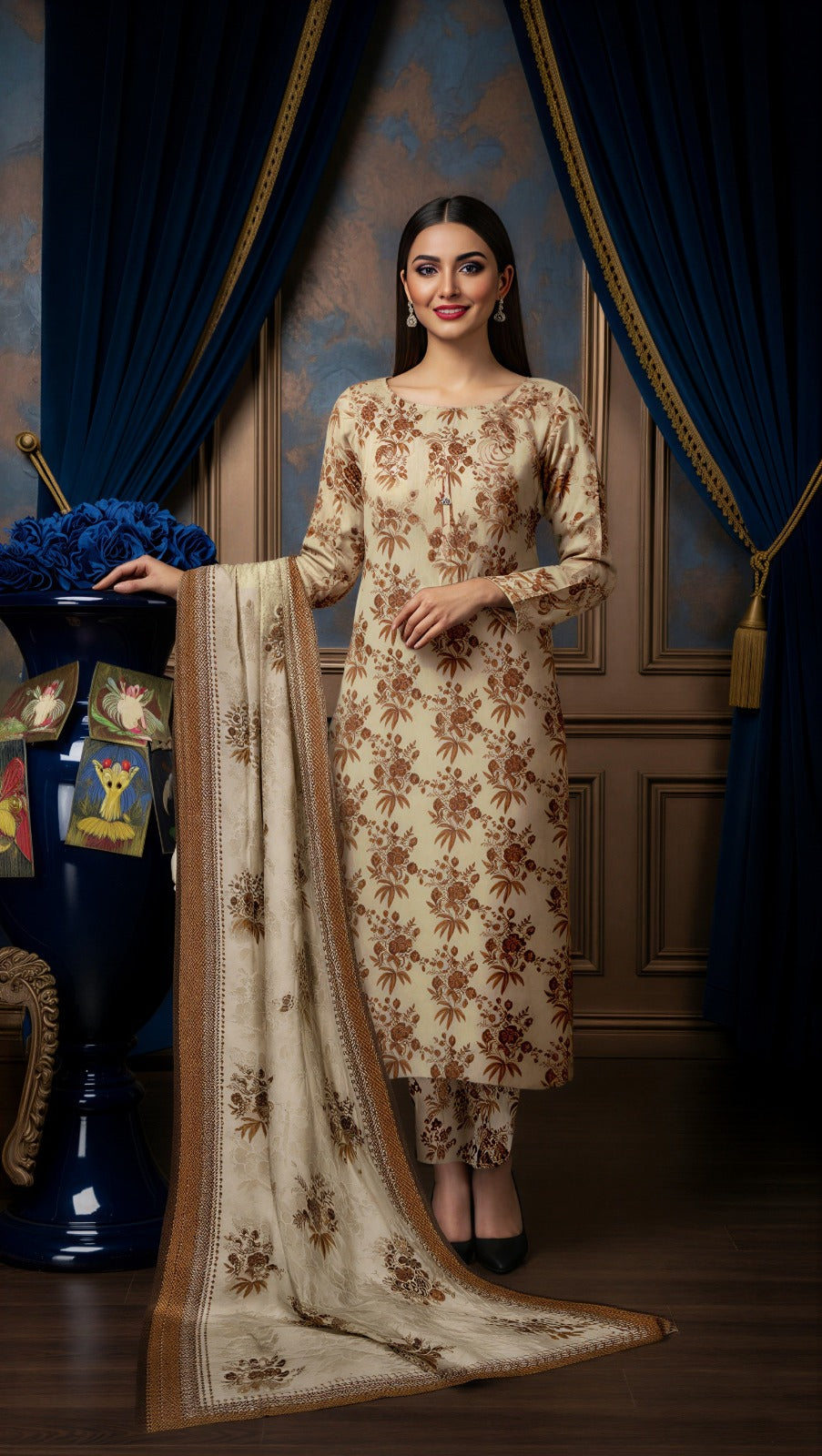 Sapphire 3PC Unstitched Bahaar SN-09