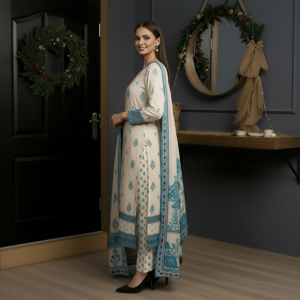 Sapphire 3PC Unstitched Bahaar SN-12