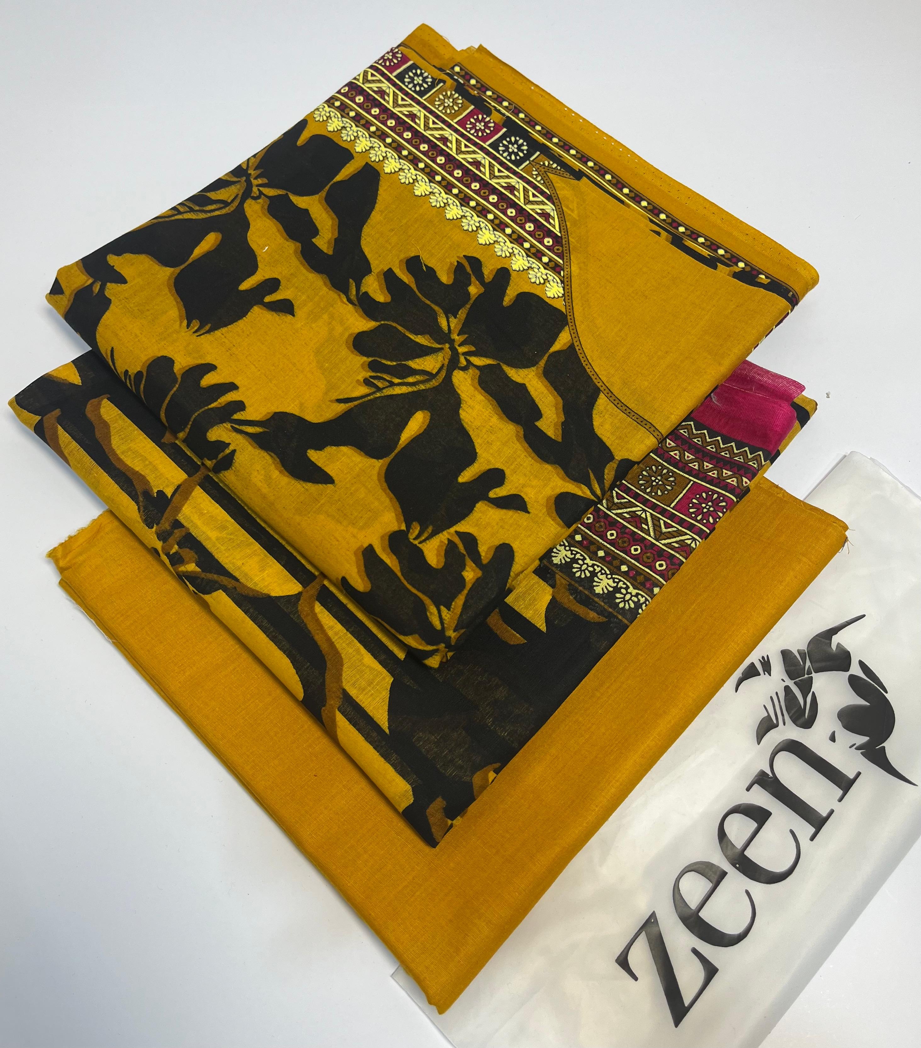Zeen Printed Lawn Unstitched 3Piece D-63