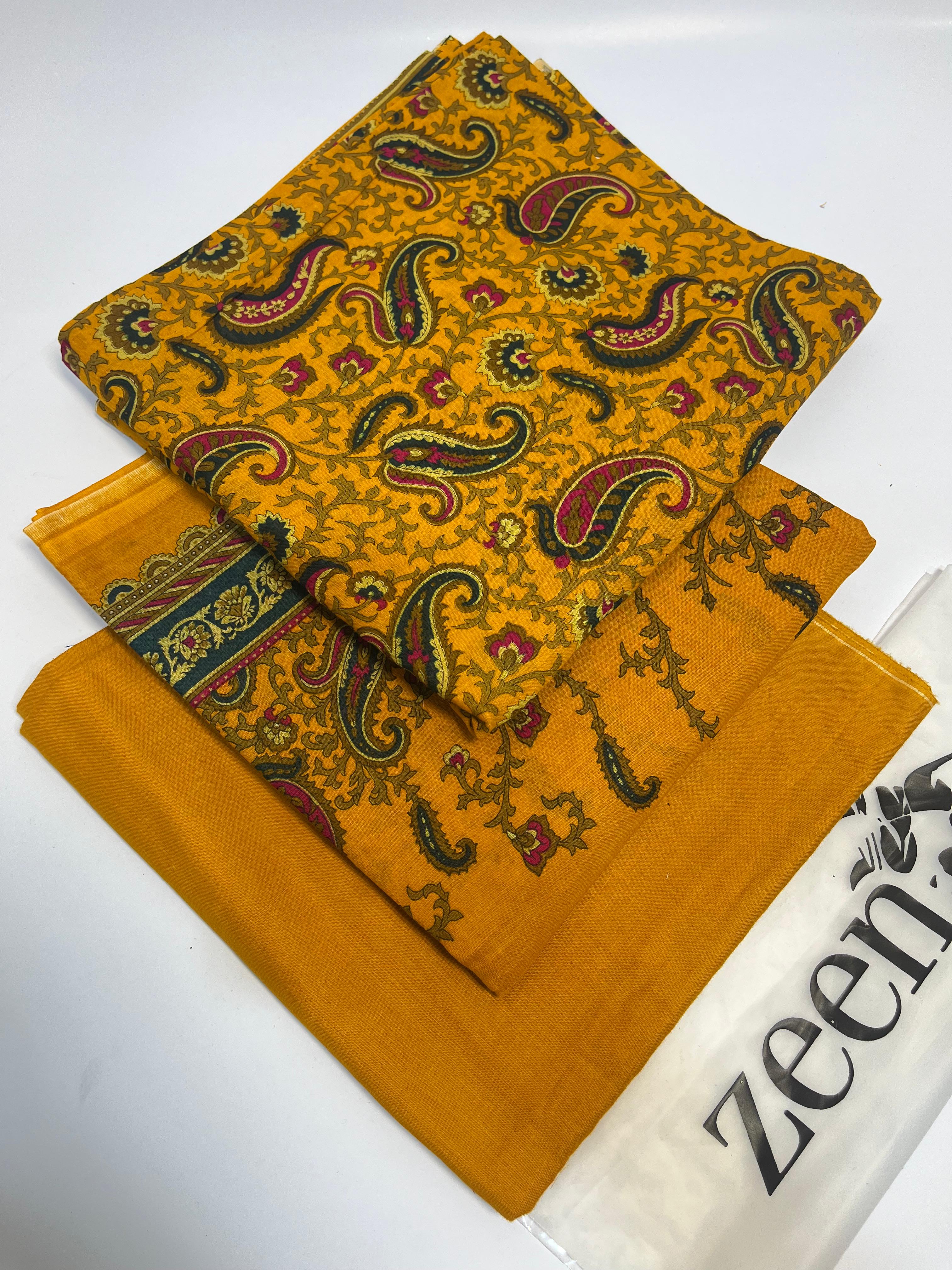 Zeen Printed Lawn Unstitched 3Piece D-33