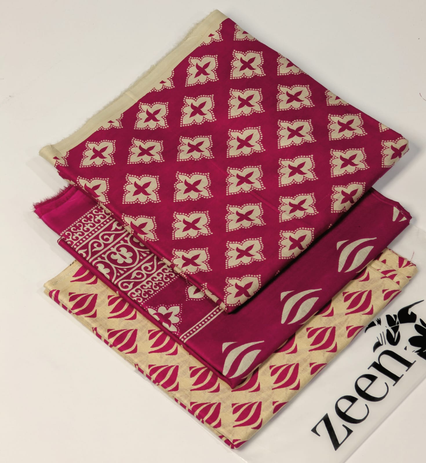 Zeen Printed Lawn Unstitched 3Piece D-014