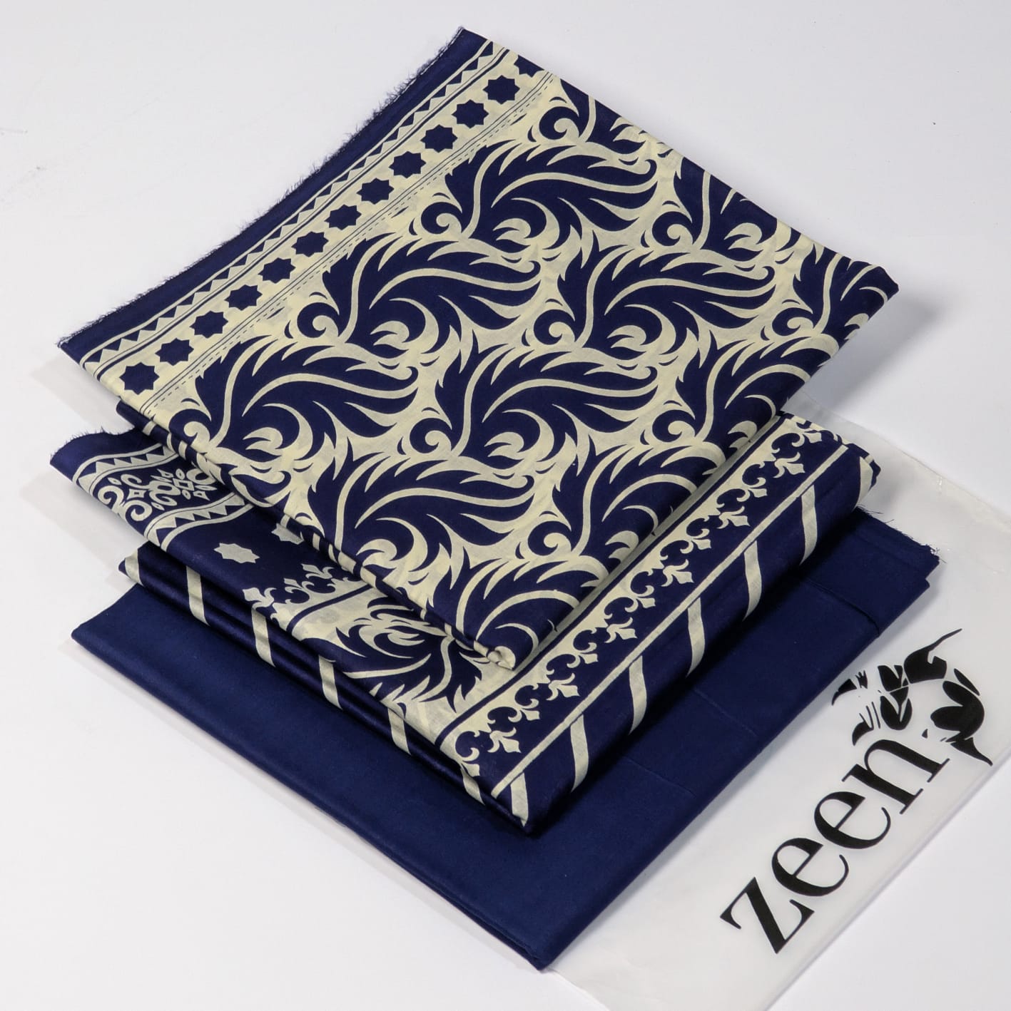 Zeen Printed Lawn Unstitched 3Piece D-019