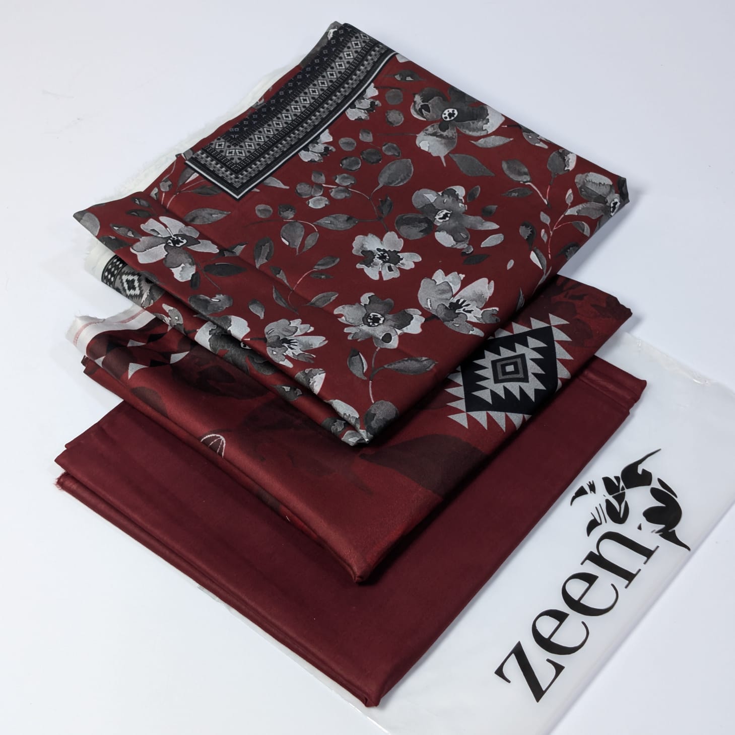 Zeen Printed Lawn Unstitched 3Piece D-007