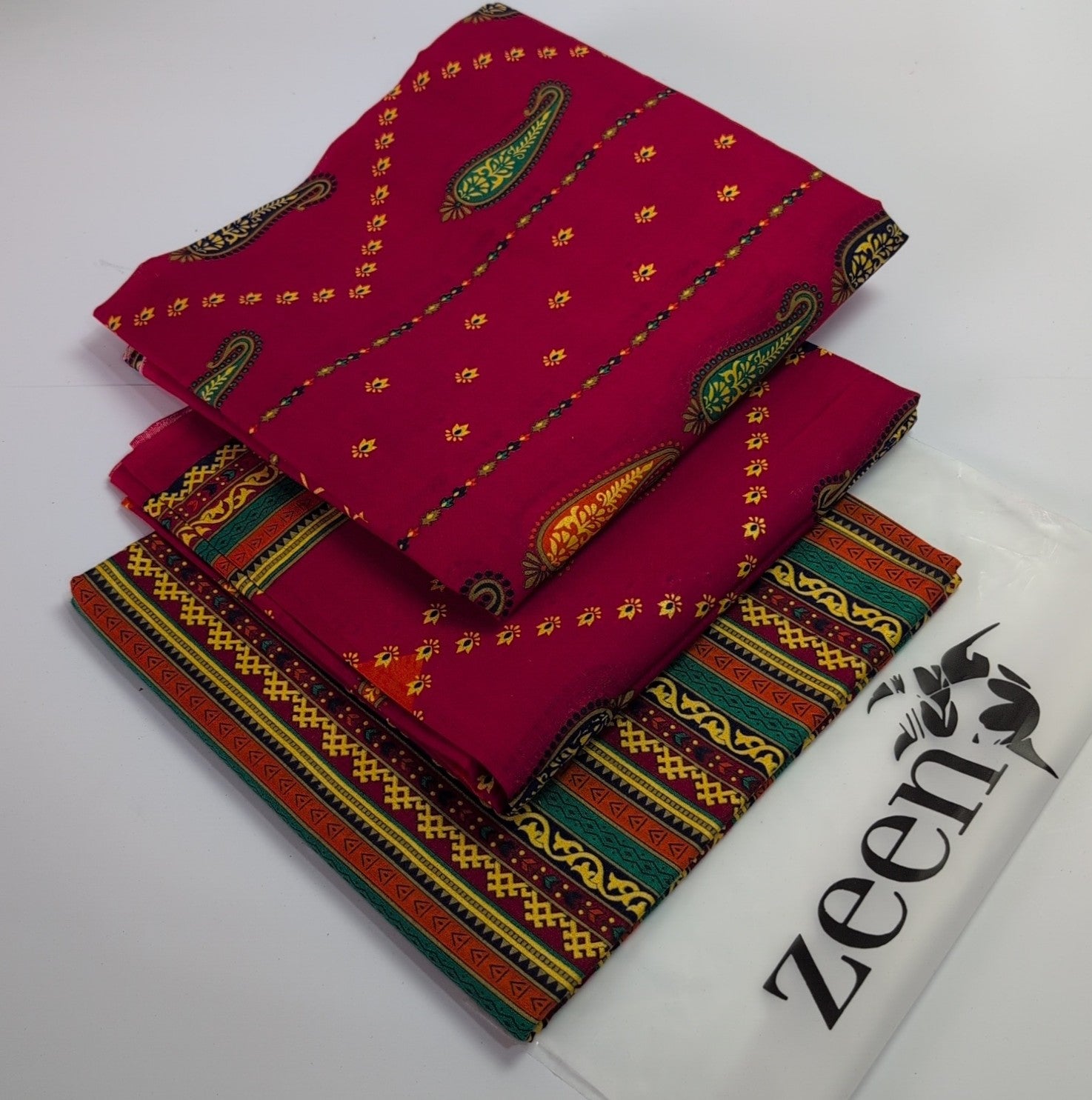 Zeen Printed Lawn Unstitched 3Piece D-72