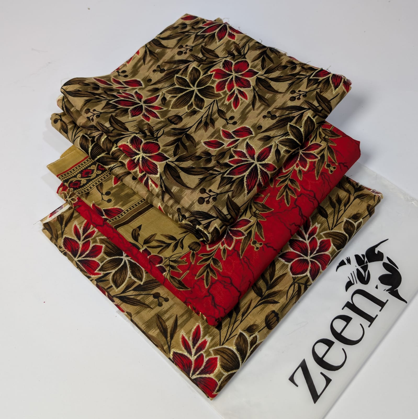 Zeen Printed Lawn Unstitched 3Piece D-77