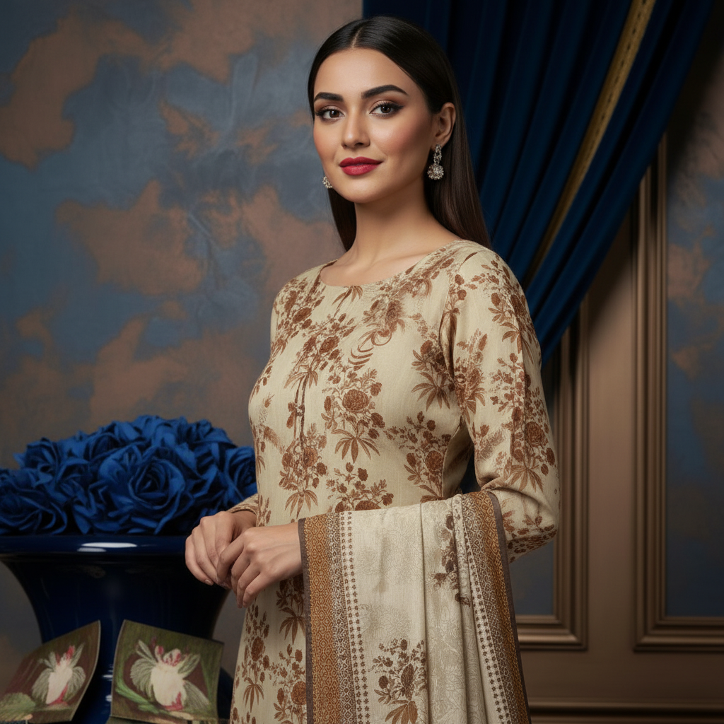 Sapphire 3PC Unstitched Bahaar SN-09