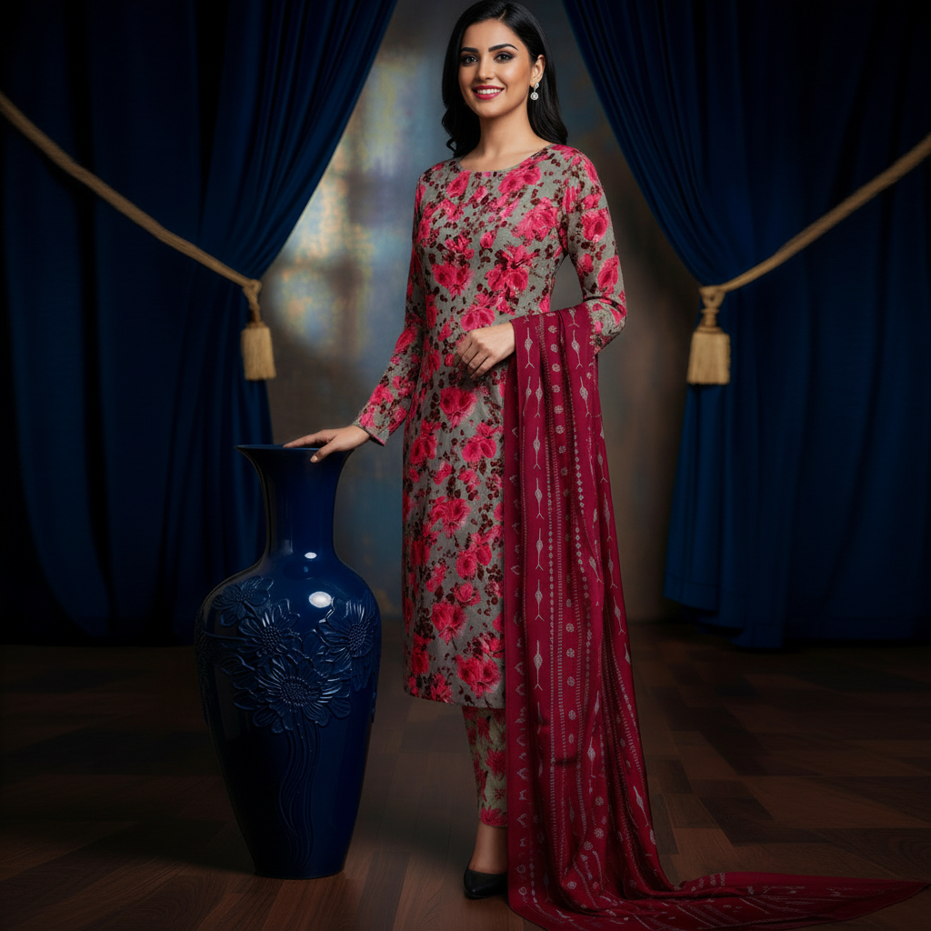 Sapphire 3PC Unstitched Bahaar SN-11