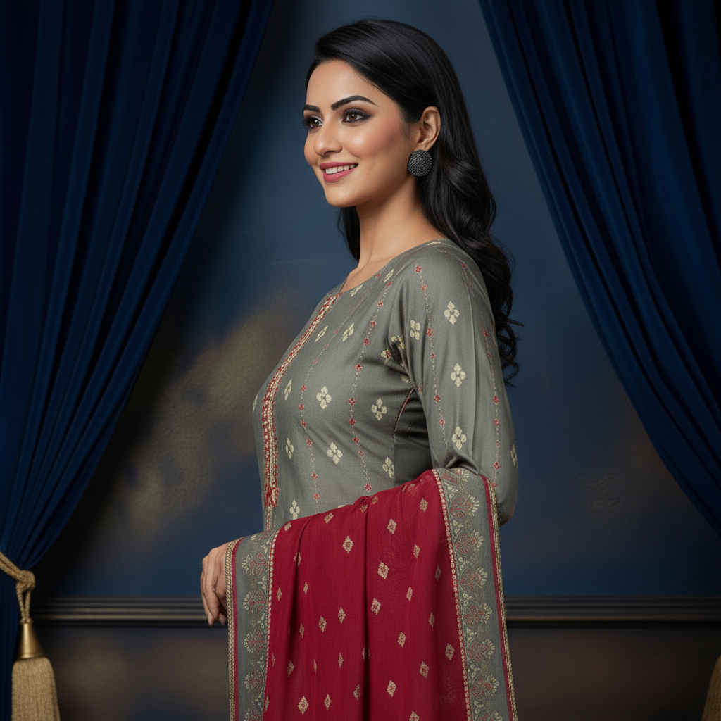Sapphire 3PC Unstitched Bahaar SN-13