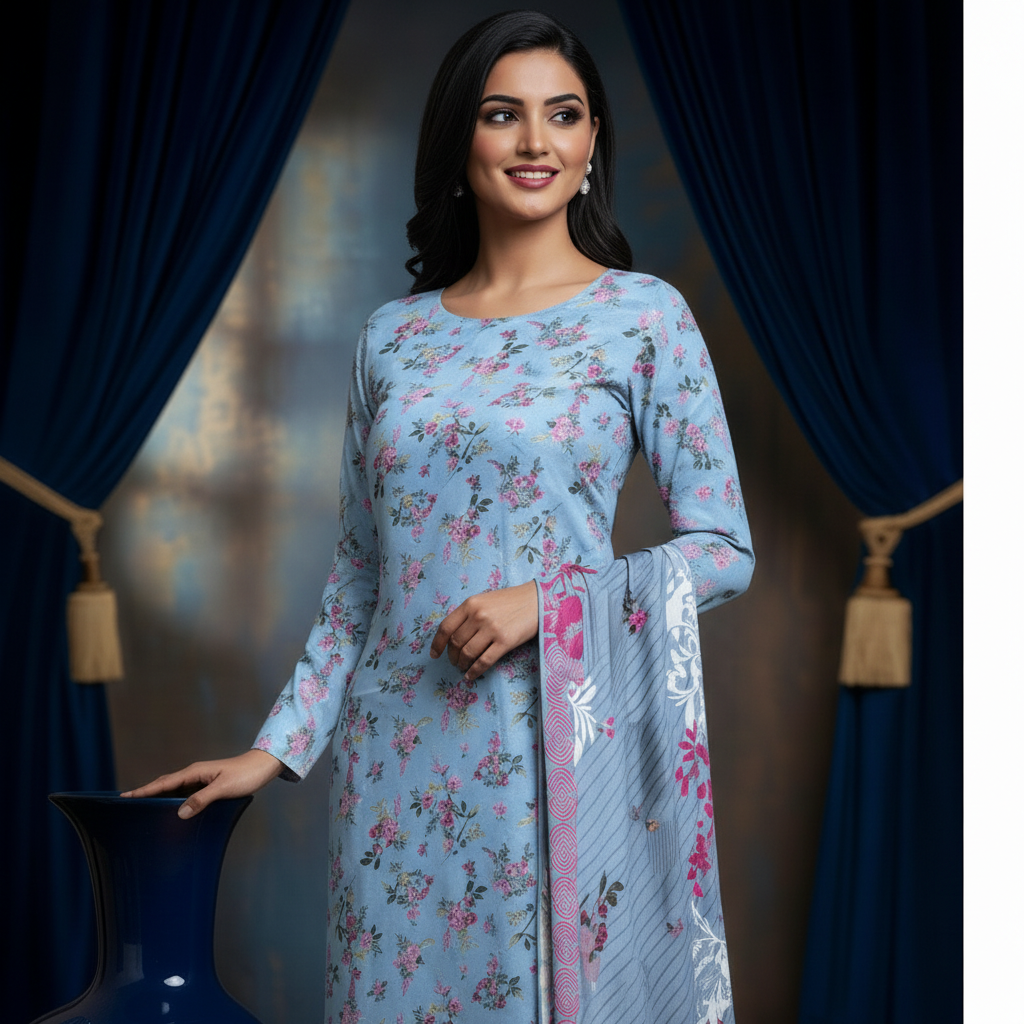 Sapphire 3PC Unstitched Bahaar SN-14