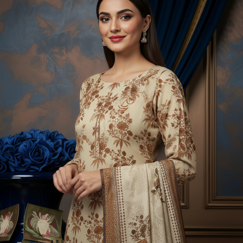 Sapphire 3PC Unstitched Bahaar SN-09