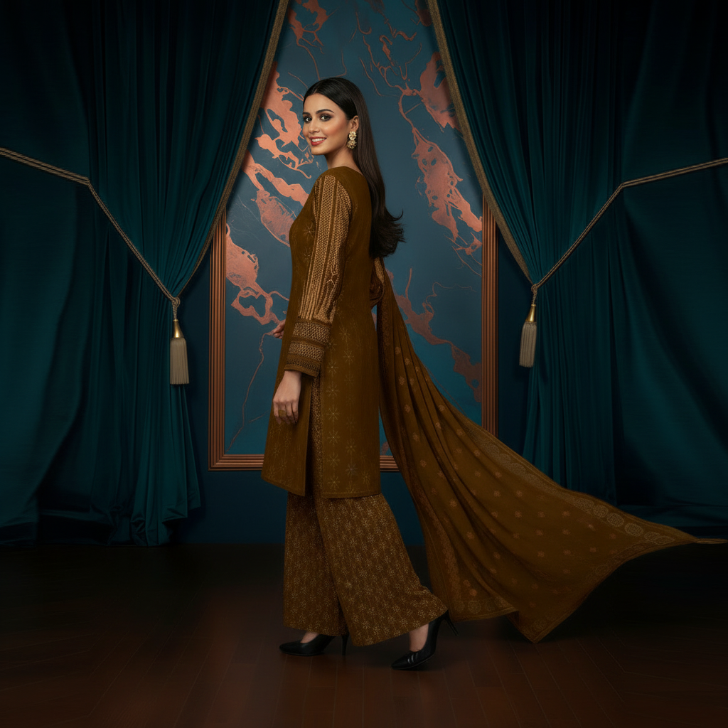 Sapphire 3PC Unstitched Bahaar SN-08