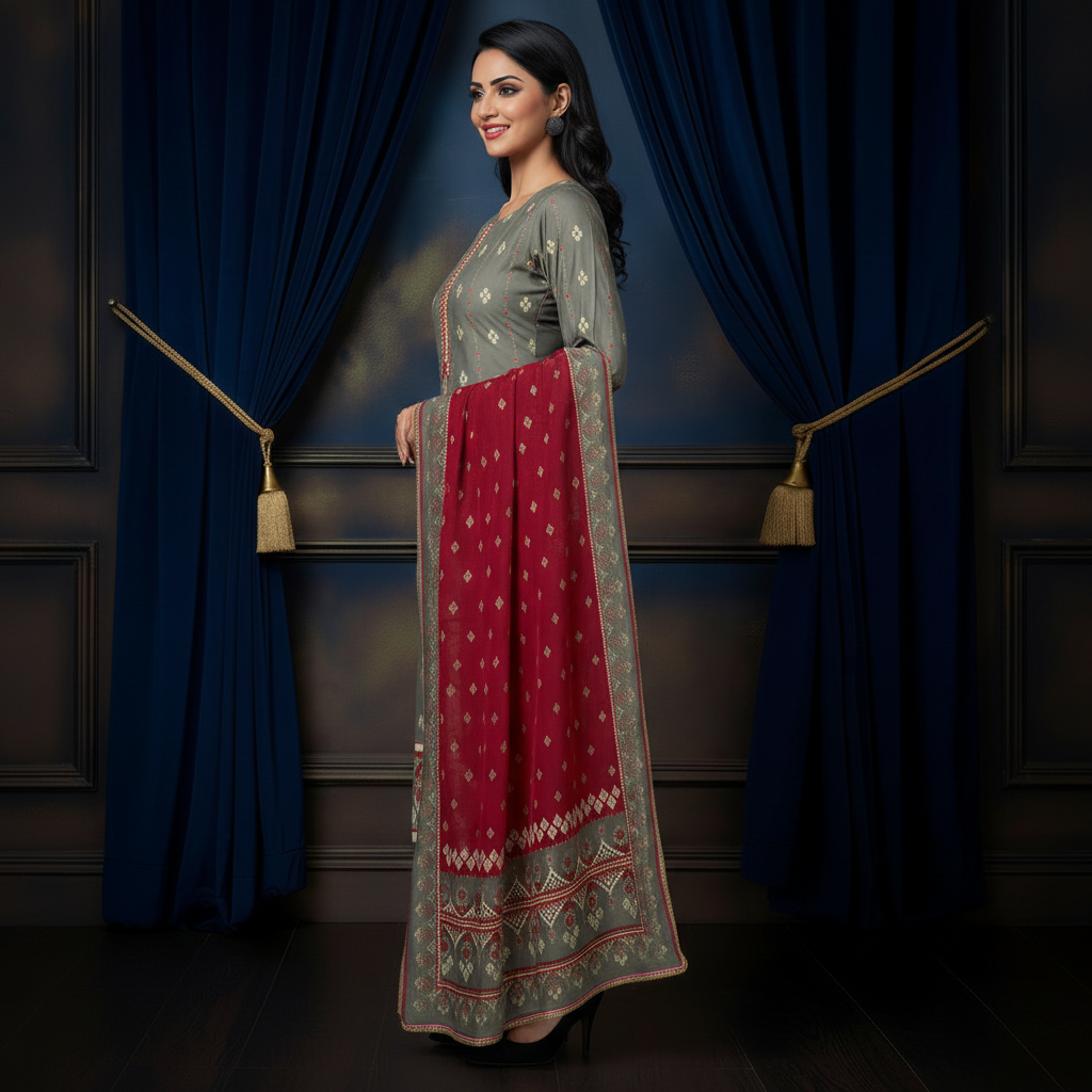 Sapphire 3PC Unstitched Bahaar SN-13