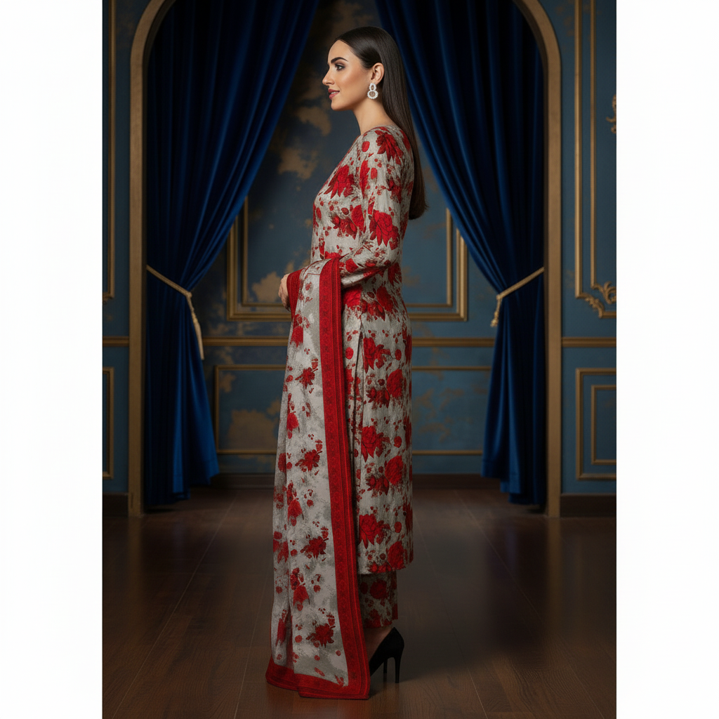 Sapphire 3PC Unstitched Bahaar SN-07