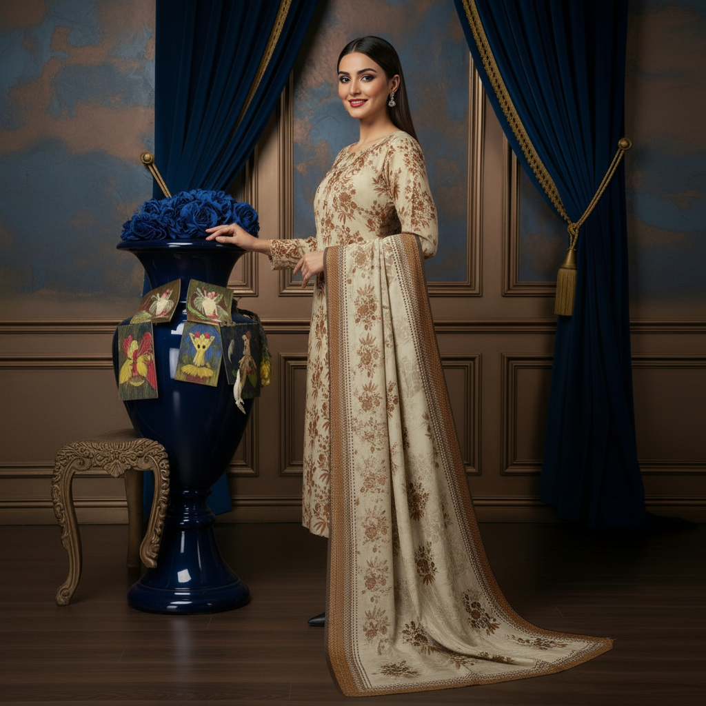 Sapphire 3PC Unstitched Bahaar SN-09
