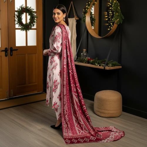 Sapphire 3PC Unstitched Bahaar SN-01
