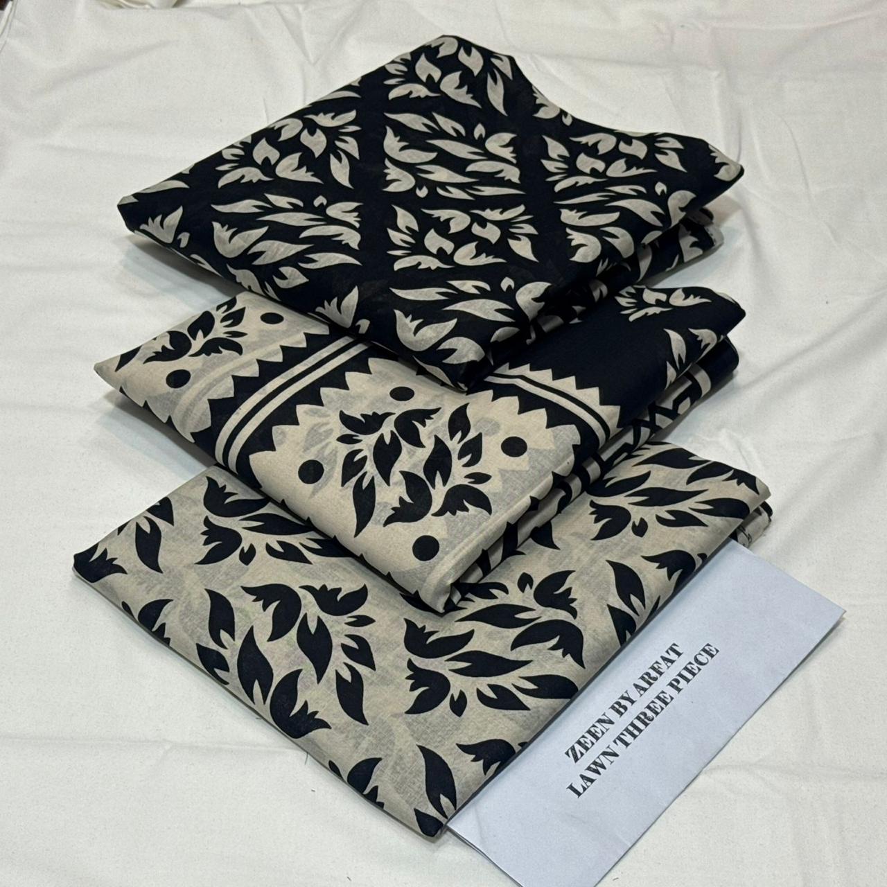 Zeen Printed Lawn Unstitched 3Piece D-47